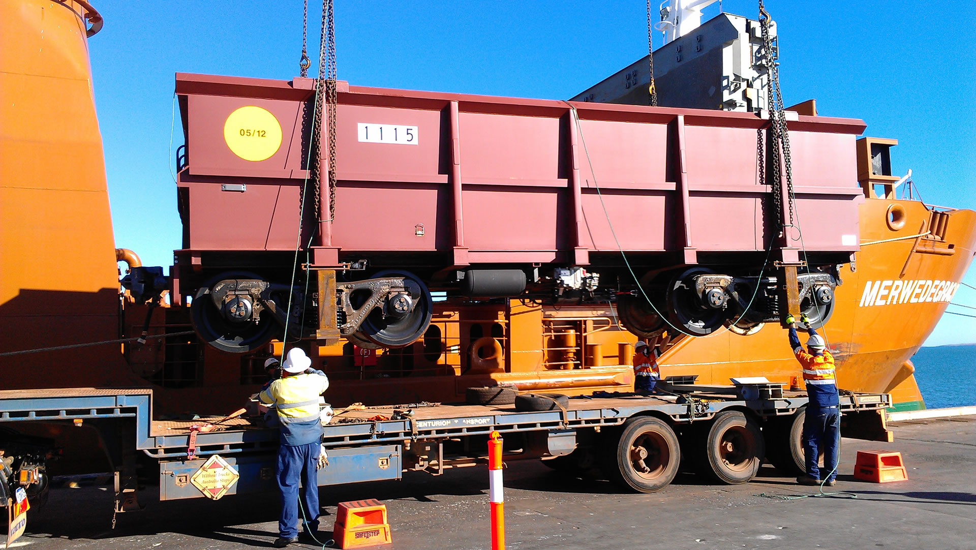 Rail rolling stock transport and logistics