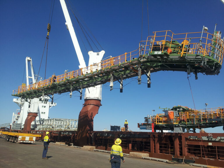 Multi-modal logistics: Heavy lift barge transport